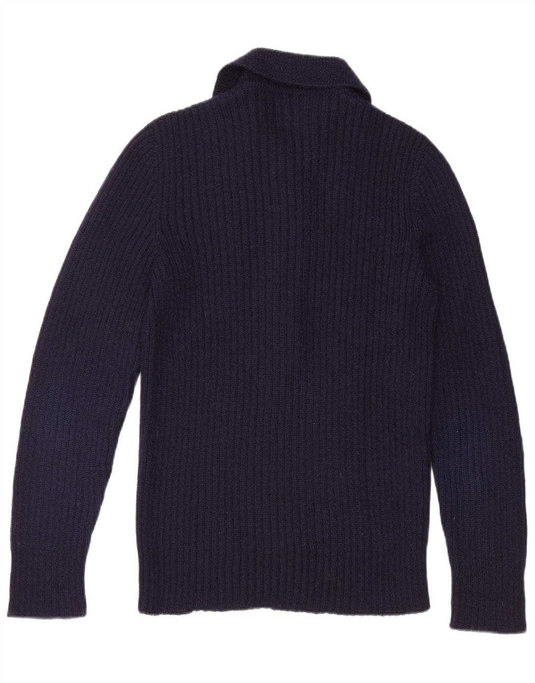 Vintage herre polo hals sweater lille marineblå