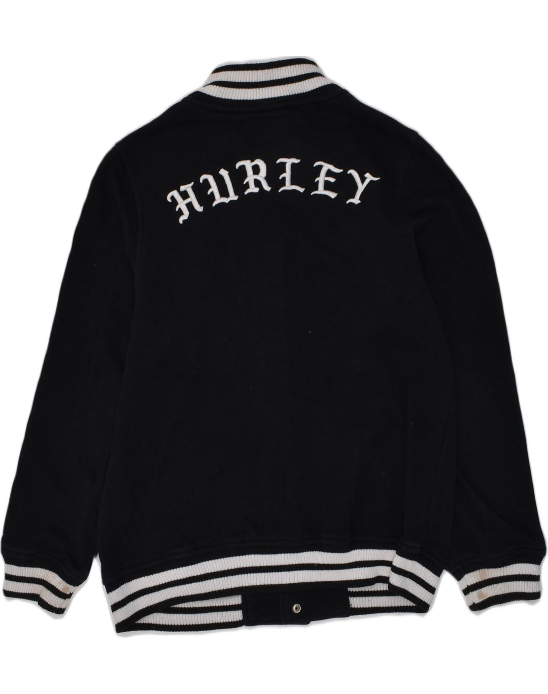 HURLEY Drenge Grafisk Varsity-jakke 11-12 år Stor sort bomuld