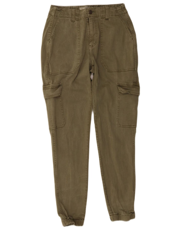Fat Face Dame jogger Cargo Bukser UK 10 Small W28 L27 Grøn Bomuld