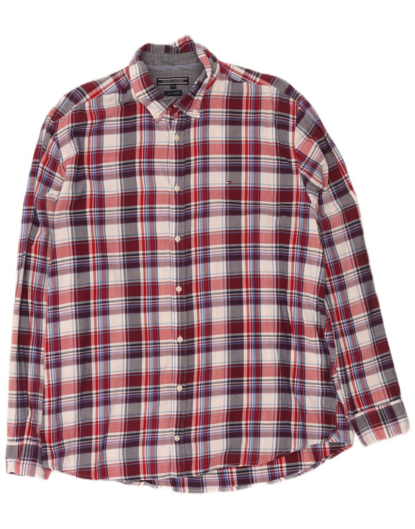 Tommy Hilfiger Herre New York Fit skjorte 2XL flerfarvet ternet bomuld