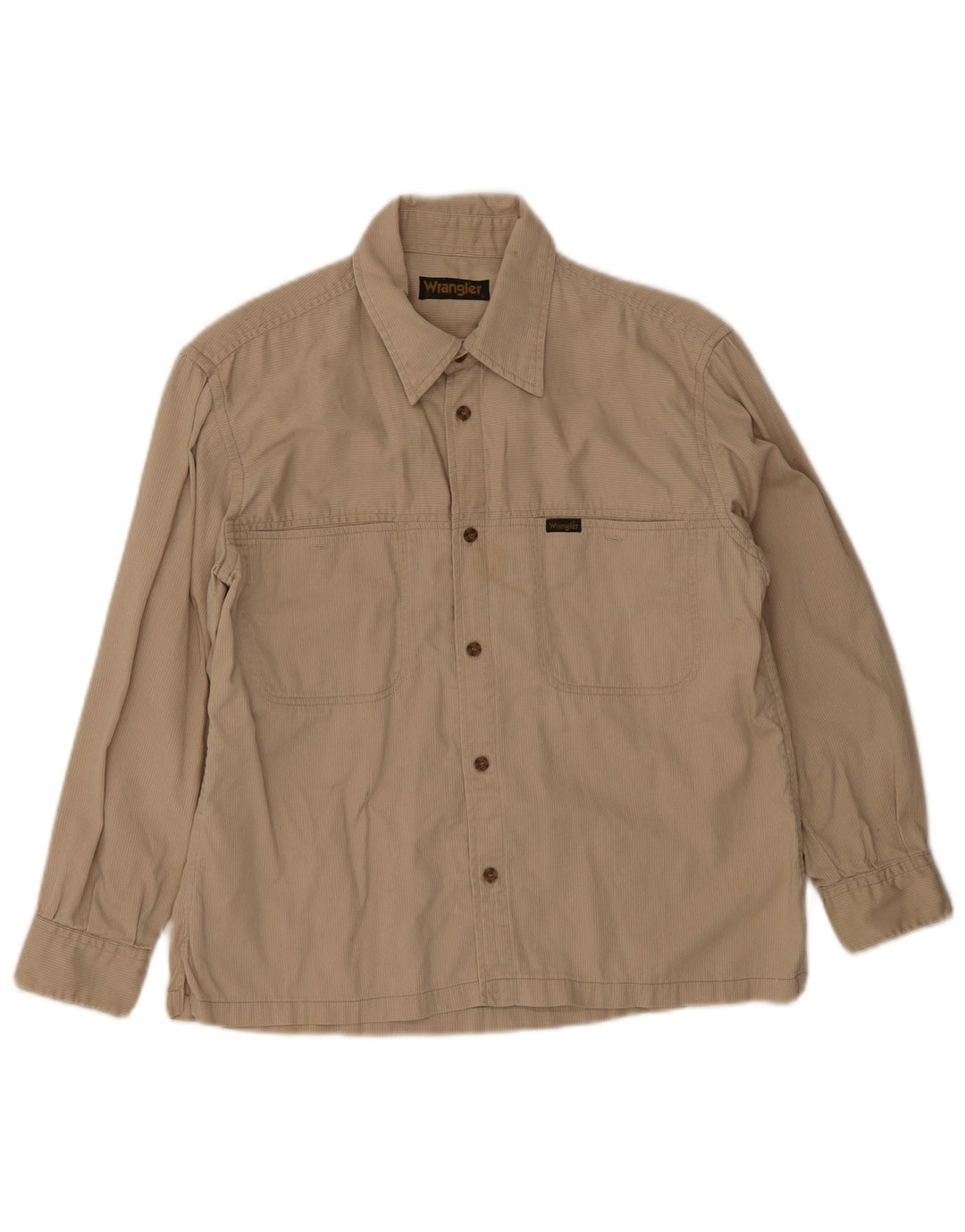 Wrangler drengeskjorte 14-15 år stor beige nålestribe