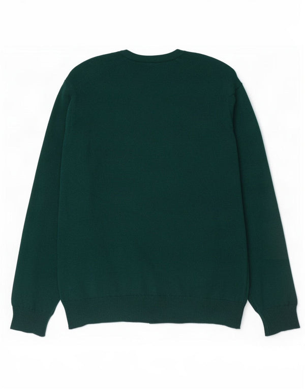 Lyle & Scott Herre V-hals sweater 2XL Grøn uld