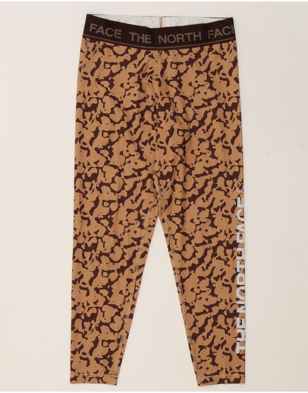 THE NORTH FACE Womens Tracksuit Trousers UK 12 Medium Brown Camouflage Vintage The North Face and Second-Hand The North Face from Messina Hembry 