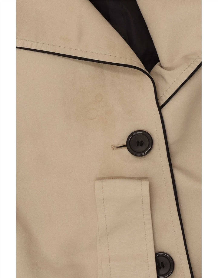 Marks & Spencer Trench Coat til kvinder UK 20 2XL Beige Polyester