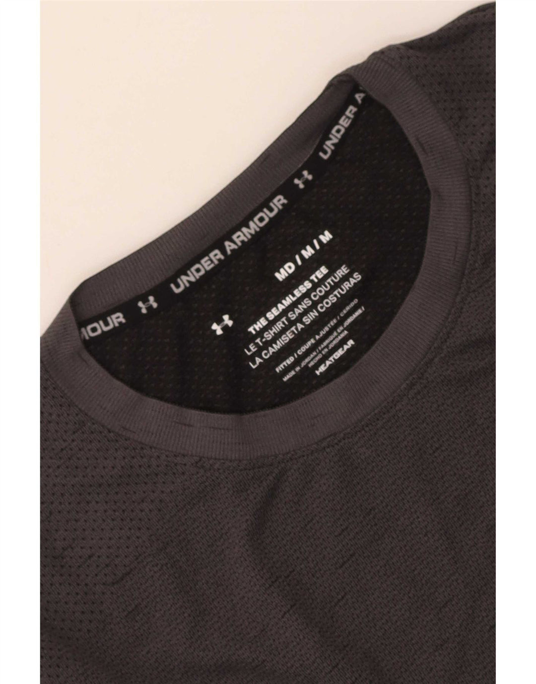 Under Armour Herre T-Shirt Top Medium Grå Flecked