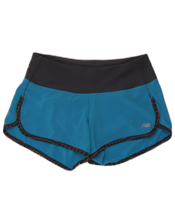 New Balance sportsshorts til kvinder UK 14 Medium Blue Colourblock