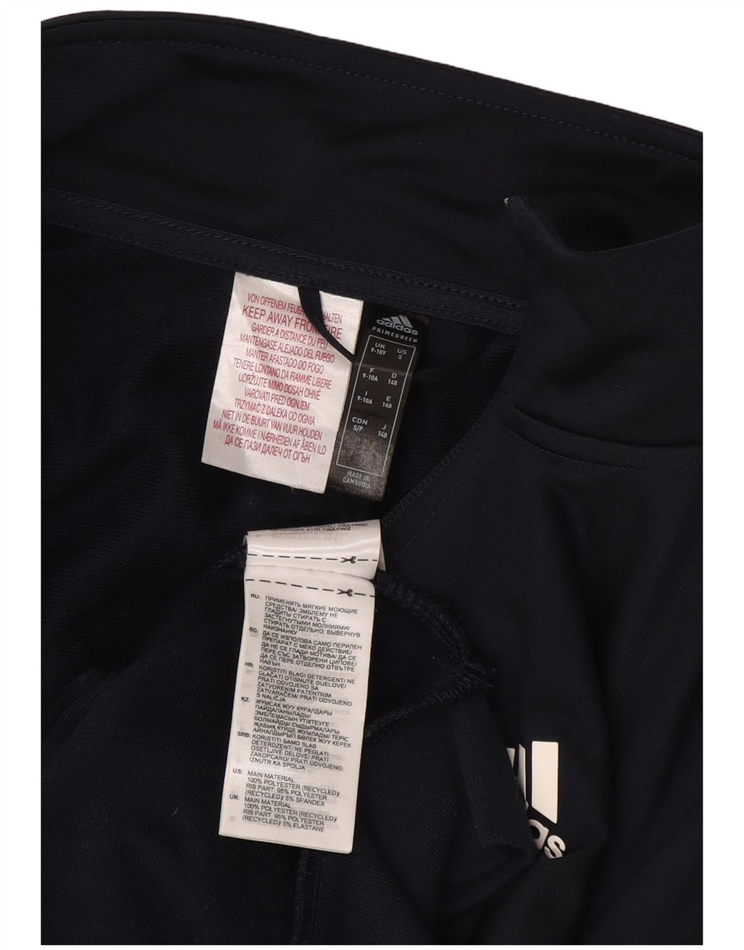 ADIDAS Træningsdragt til drenge topjakke 9-10 år marineblå polyester