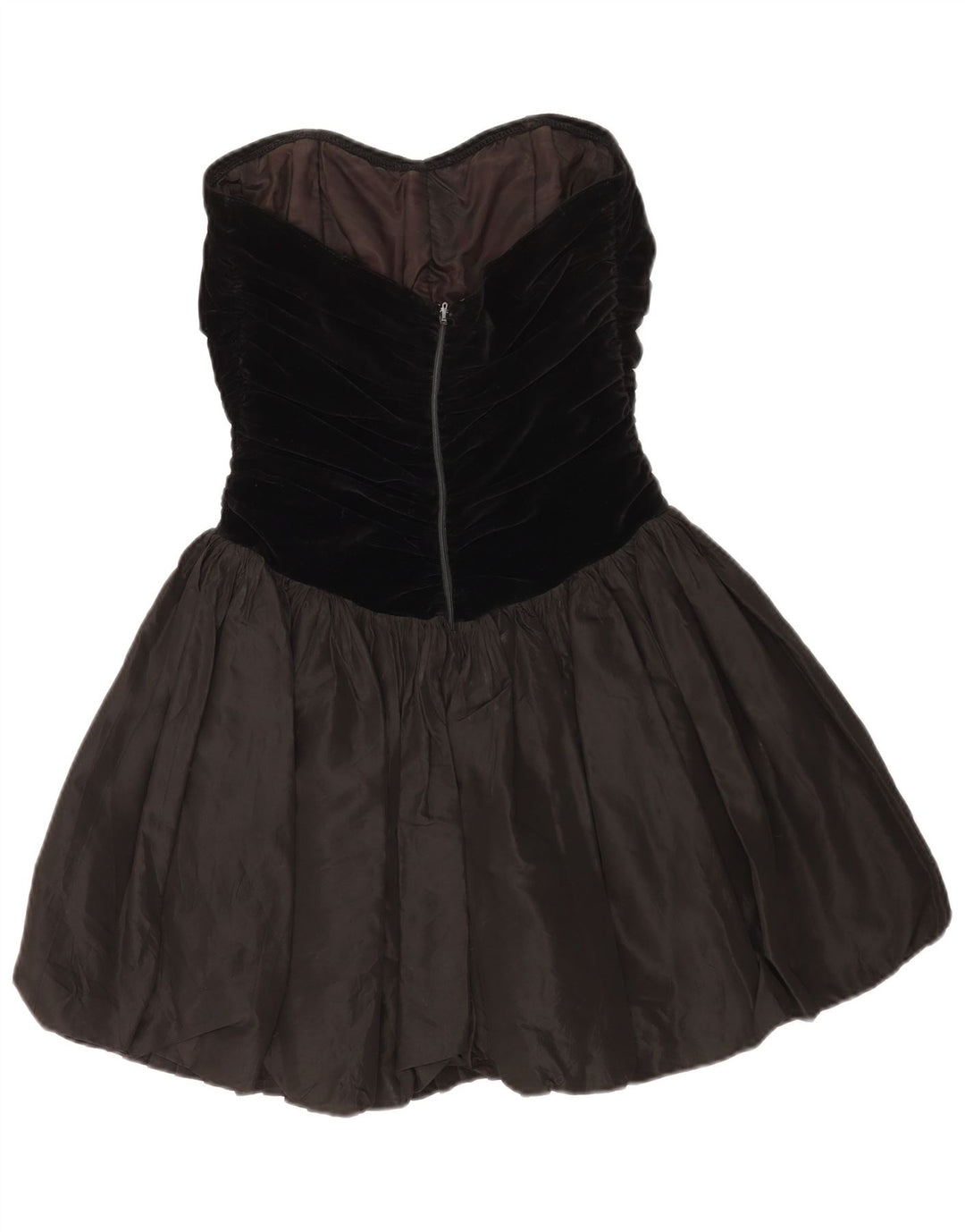 Aria Dame Stropløs Kjole UK 10 Small Black Colourblock