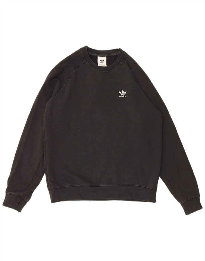 Adidas Sweatshirt Jumper Medium Sort bomuld til mænd