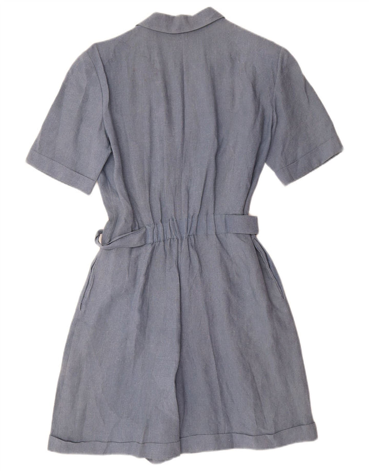 PRISMA Dame Playsuit IT 42 Medium Blue Linen