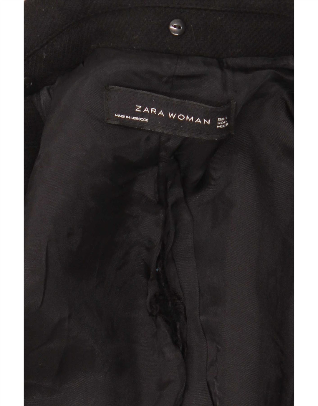 Zara Dame Overfrakke UK 14 Large Sort