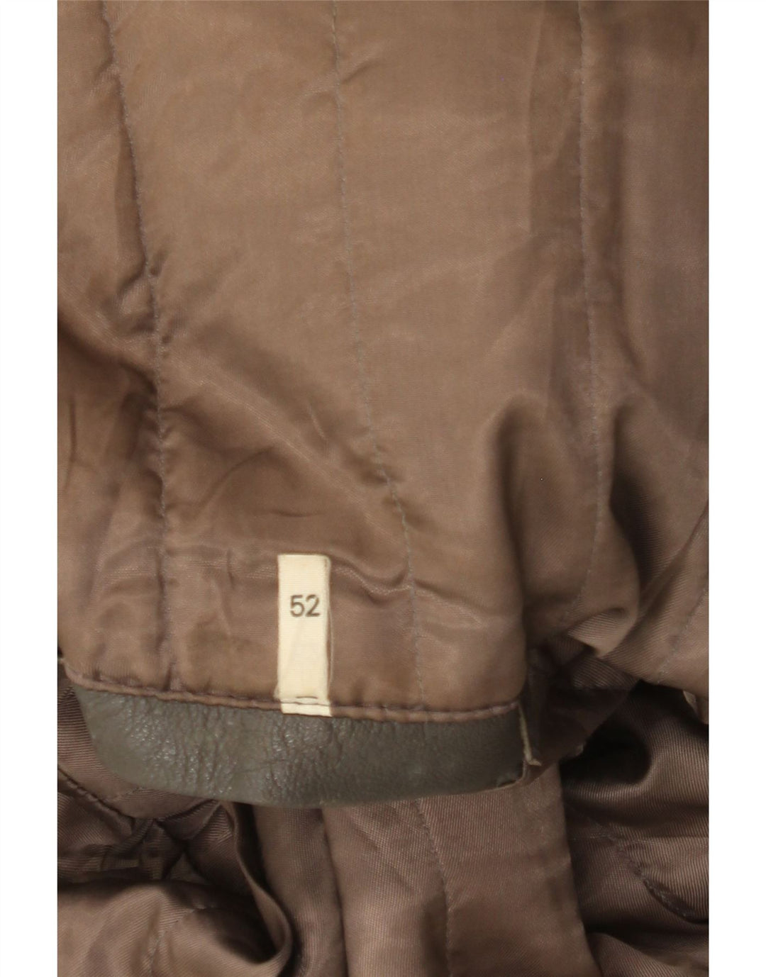 Vintage Herre Military Læderjakke IT 52 XL Grå