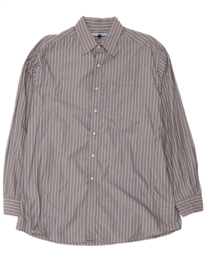 Tommy Hilfiger Herreskjorte Str. 16 1/2 Stor Gråstribet