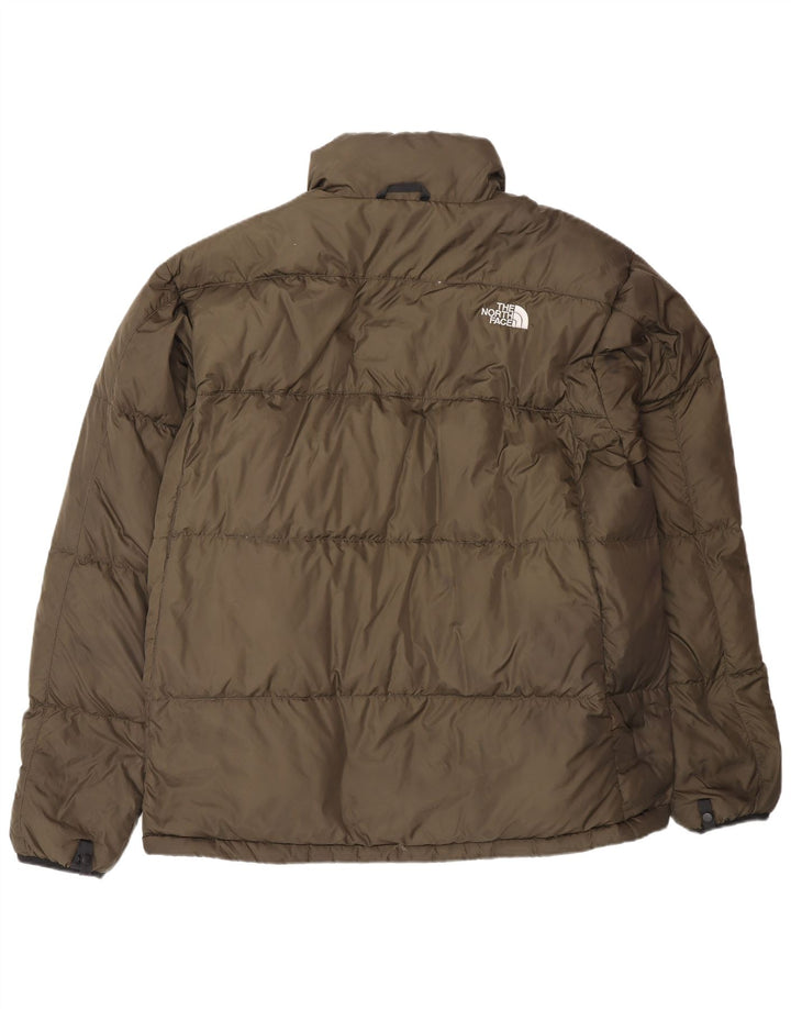 THE NORTH FACE Herre 550 polstret jakke UK 42 XL Khaki Nylon