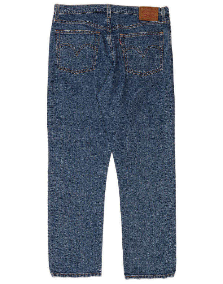 Levi's Herre 501 Straight Jeans W31 L28 Blå Bomuld