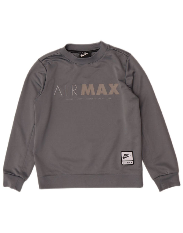 Nike Boys Graphic Sweatshirt Jumper 8-9 år Lille grå polyester
