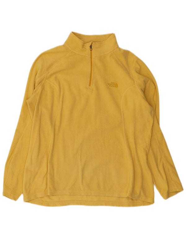 The North Face Fleece Jumper med lynlås til kvinder UK 18 XL Gul Polyester