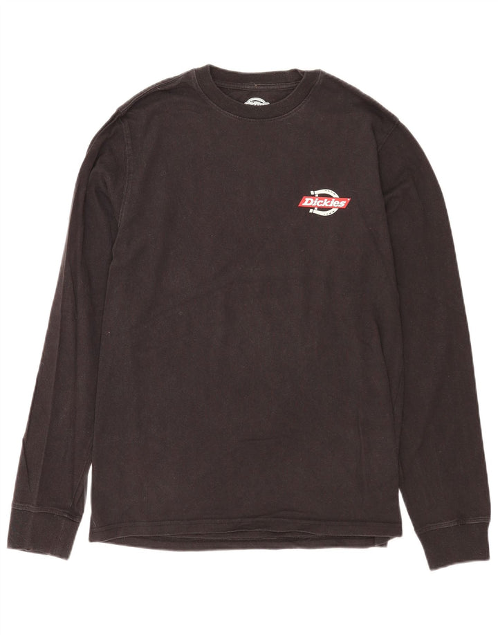 Dickies Herre grafisk top langærmet lille sort bomuld