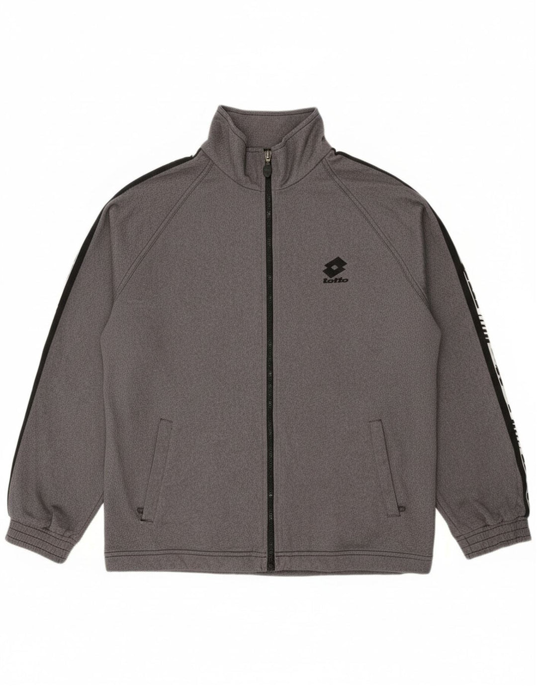 Lotto Herre grafisk træningsdragt Topjakke UK 38/40 Medium Grey Colourblock