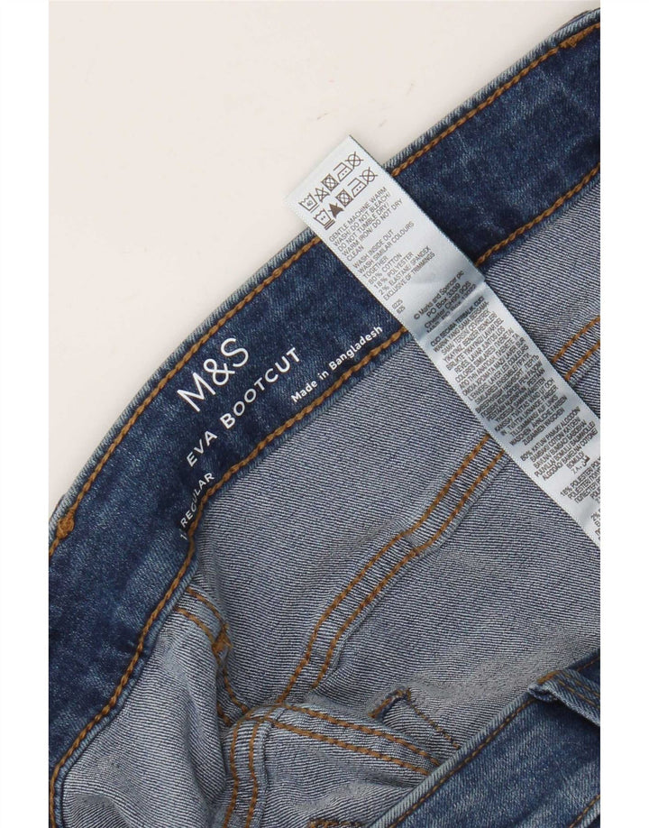 Marks & Spencer Dame Eva Regular Bootcut Jeans UK 12 Medium W32 L30 Blue