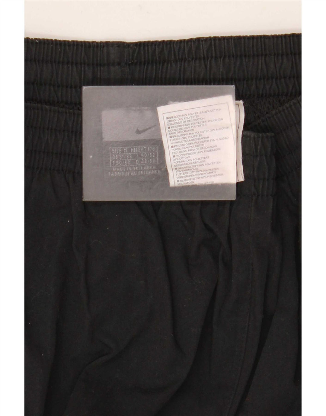 Nike Herre Bermuda Sportshorts Medium Sort Colourblock Polyester
