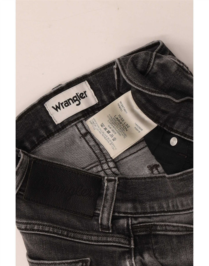 Wrangler Herre Larston Slim Jeans W32 L28 Grå Bomuld