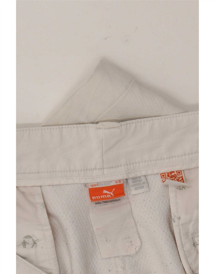 Puma Herre Chino Shorts W36 Large White Polyester