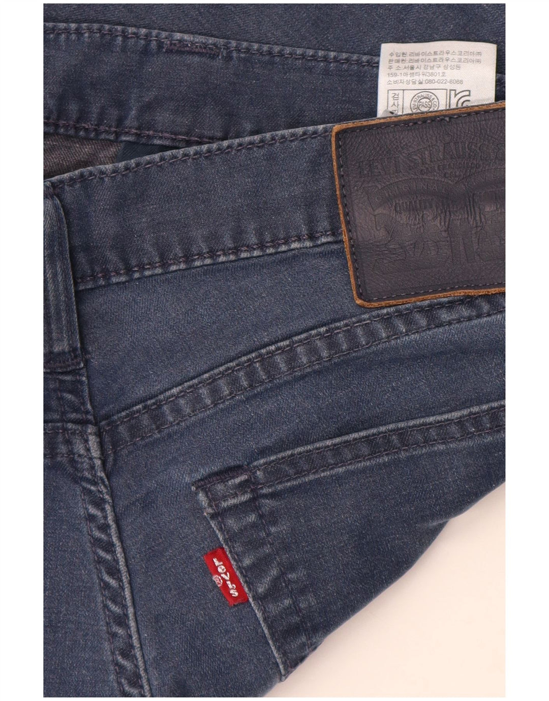 Levi's Slim Jeans til mænd W36 L30 blå bomuld