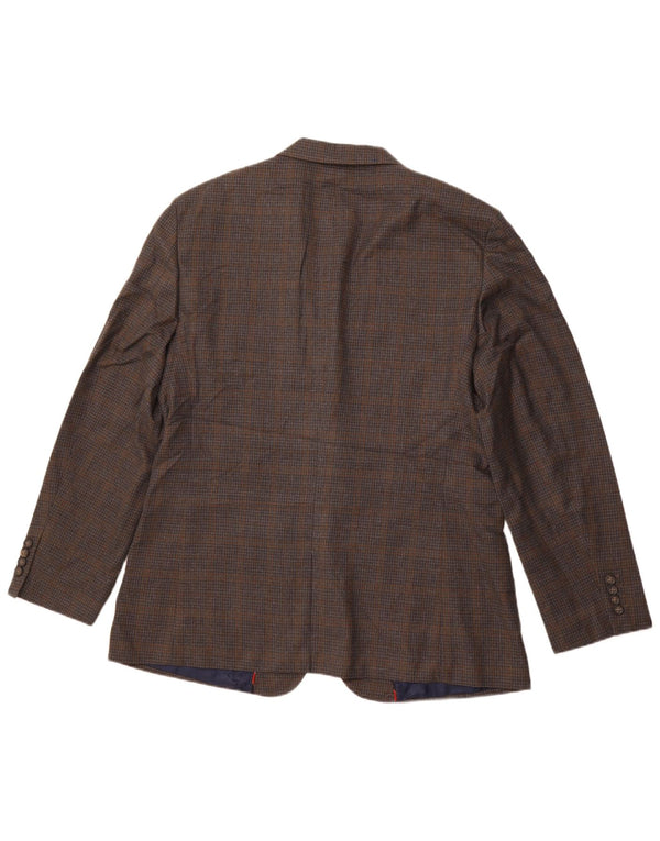 IZOD Herre 2-knaps blazerjakke UK 42 XL Grå ternet polyester