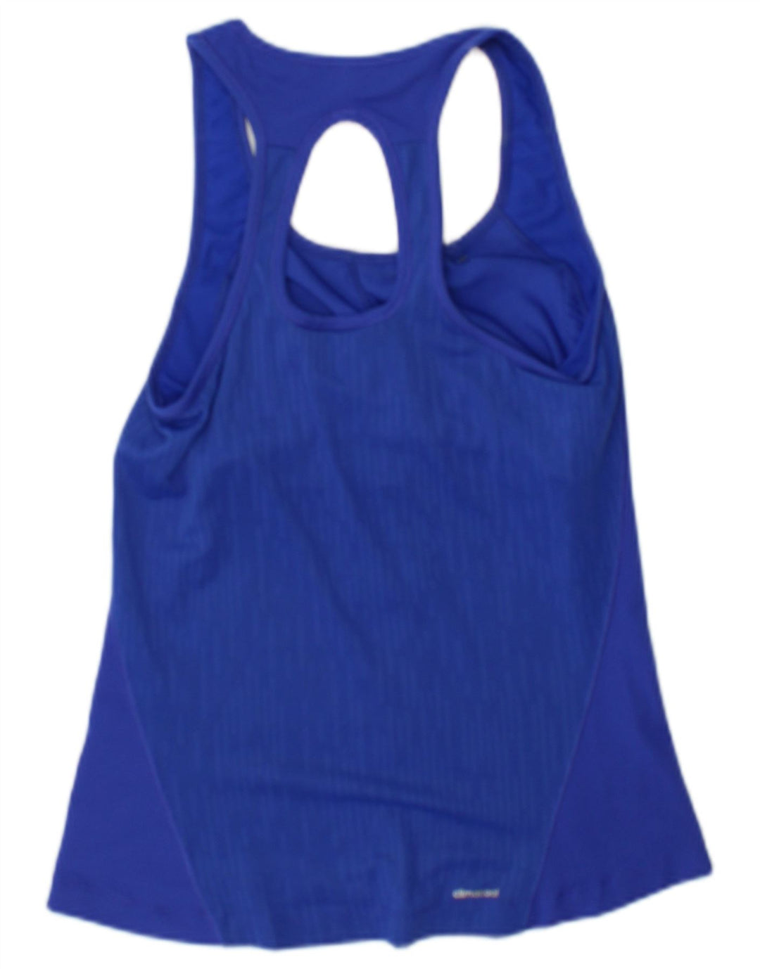 Adidas Dame Climacool Vest Top UK 8 Small Blue Colourblock Nylon