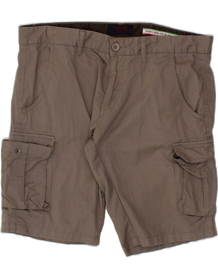 COVERI Mens Cargo Shorts IT 54 2XL W38  Grey Cotton Vintage Coveri and Second-Hand Coveri from Messina Hembry 