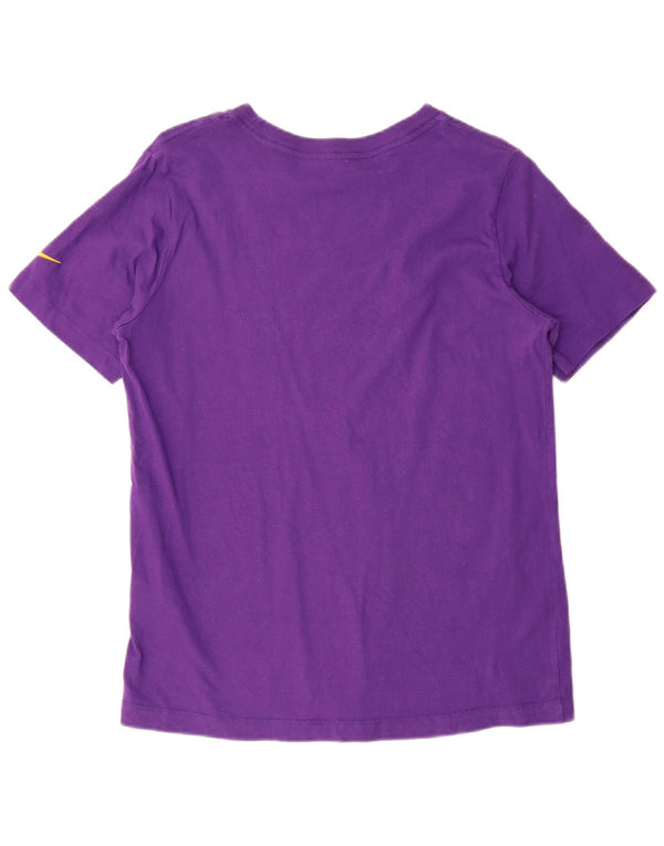 Nike T-shirt top til kvinder UK 18 XL Lilla bomuld
