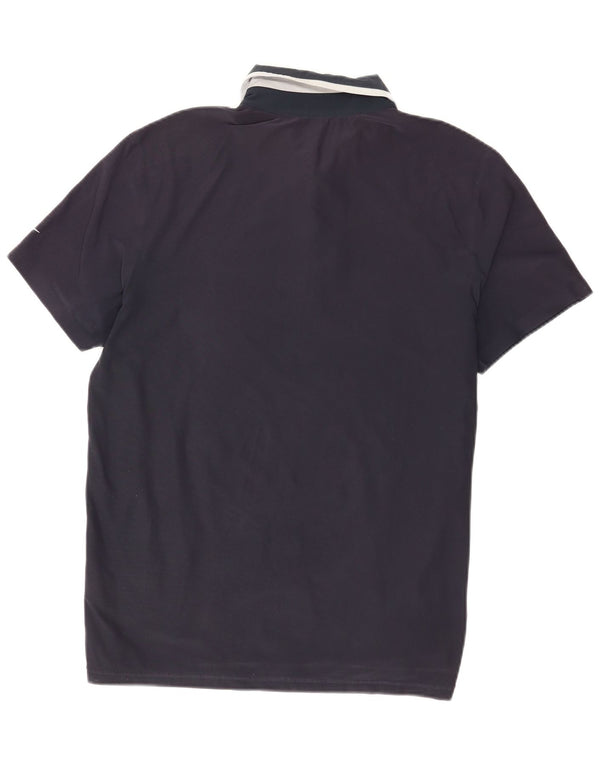 Nike Herre Dri Fit Polo Shirt Large Navy Blue Polyester