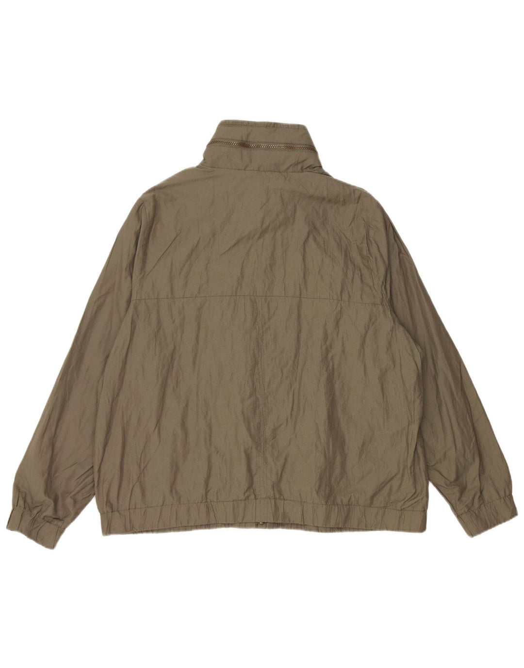 Marks & Spencer Dame Hooded Bomber Jacket UK 20 2XL Khaki Cotton