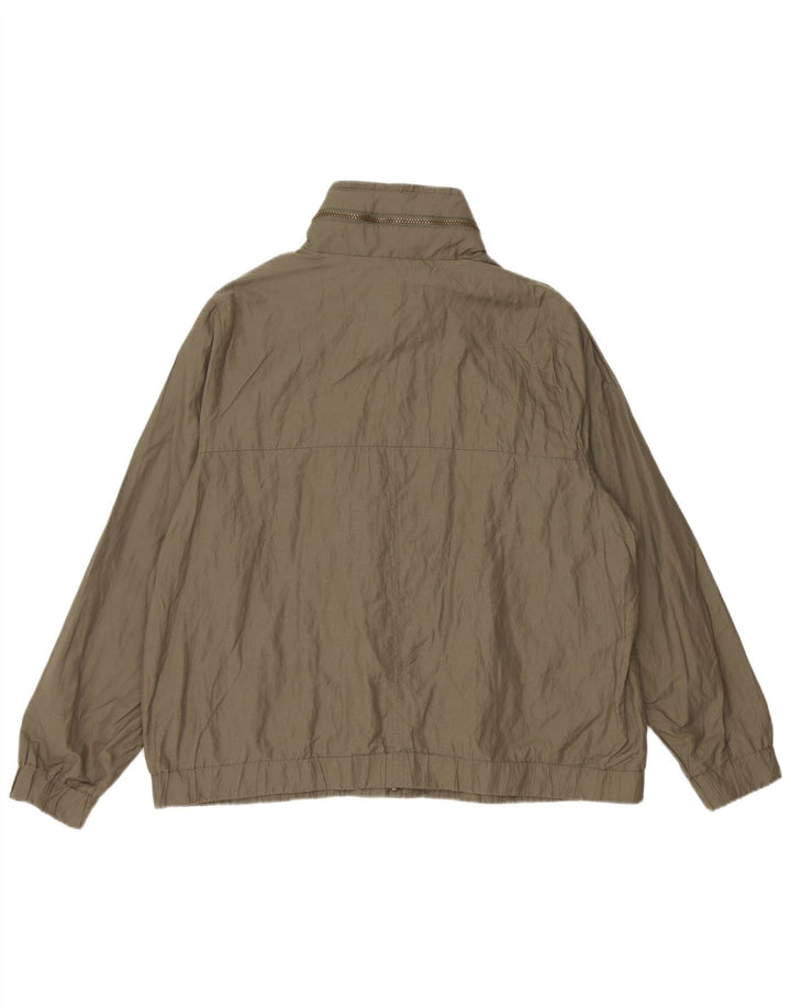 Marks & Spencer Dame Hooded Bomber Jacket UK 20 2XL Khaki Cotton