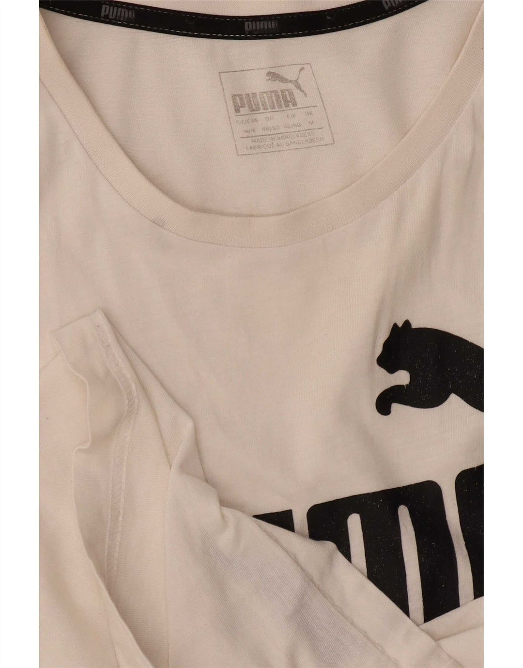 Puma Herre Grafisk T-Shirt Top Medium Hvid
