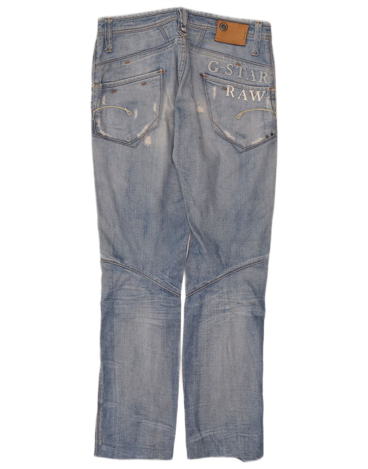 G-Star Dame Distressed Straight Jeans W30 L29 Blå