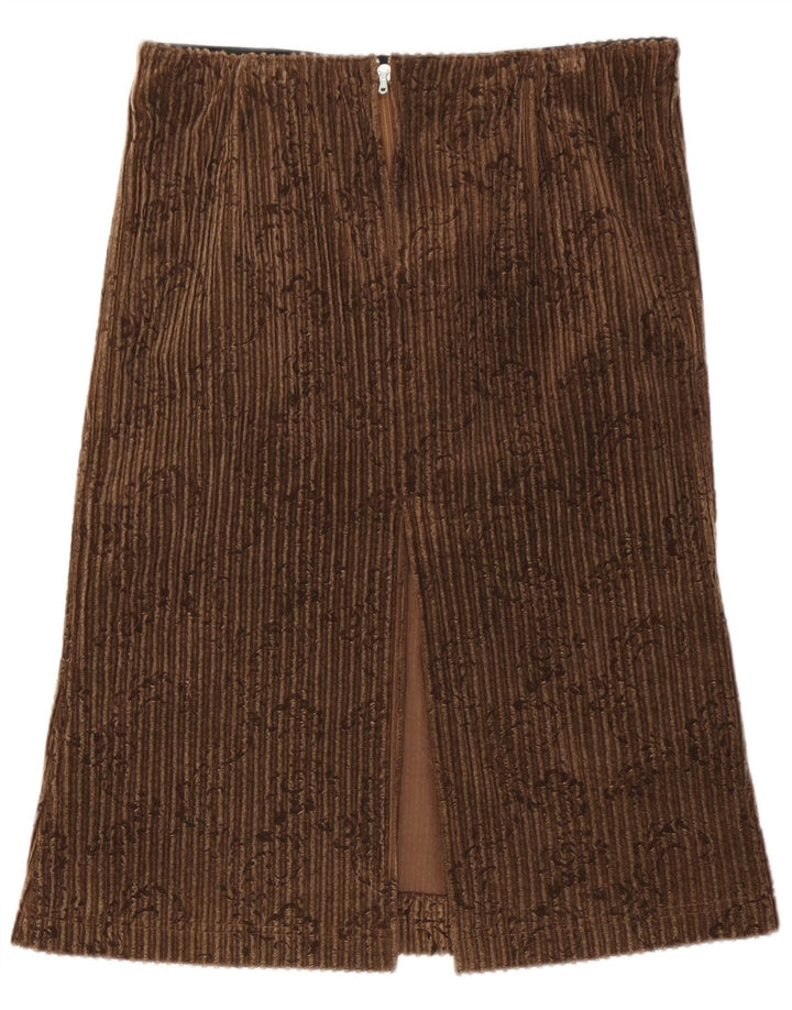 Vintage kvinders 3-knaps 2-delt nederdelsæt EU 42 Large W30 L25 Brun