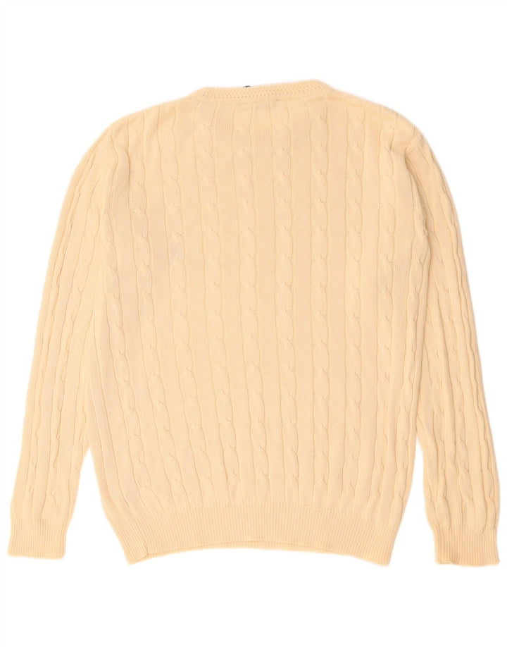 DANIEL HECHTER Herre Crew Neck Jumper Sweater EU 48 Medium Beige