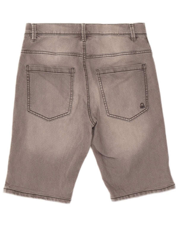 Benetton Boys denimshorts 13-14 år 3XL W29 Grå Bomuld