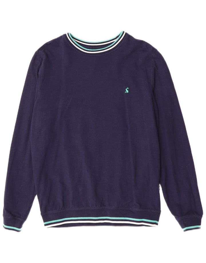 Joules sweatshirt til mænd Medium marineblå stribet bomuld