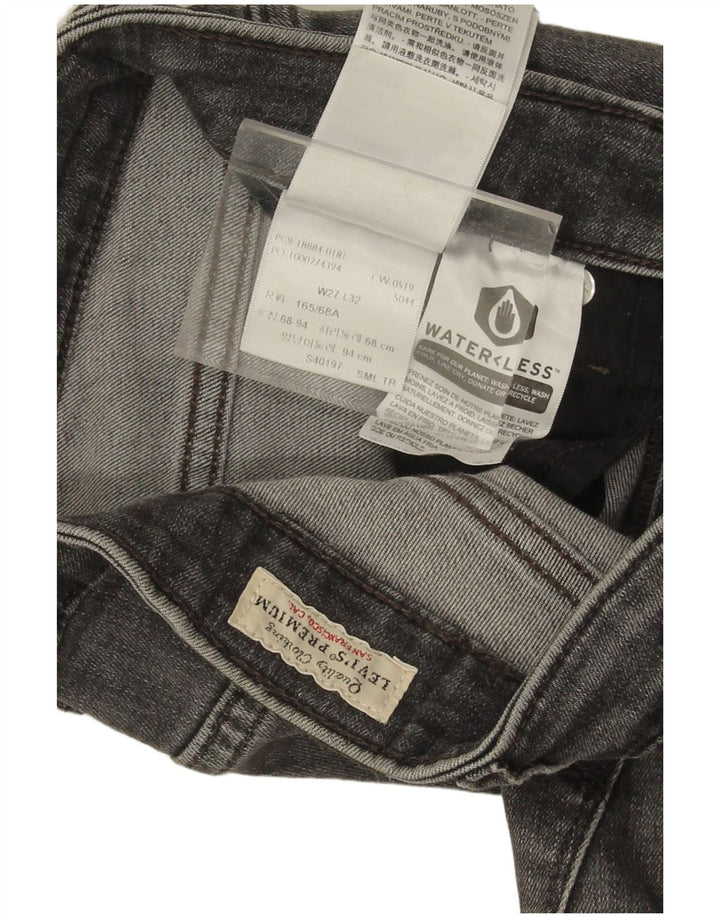 Levi's Dame 712 Slim Jeans W27 L31 Grå Bomuld