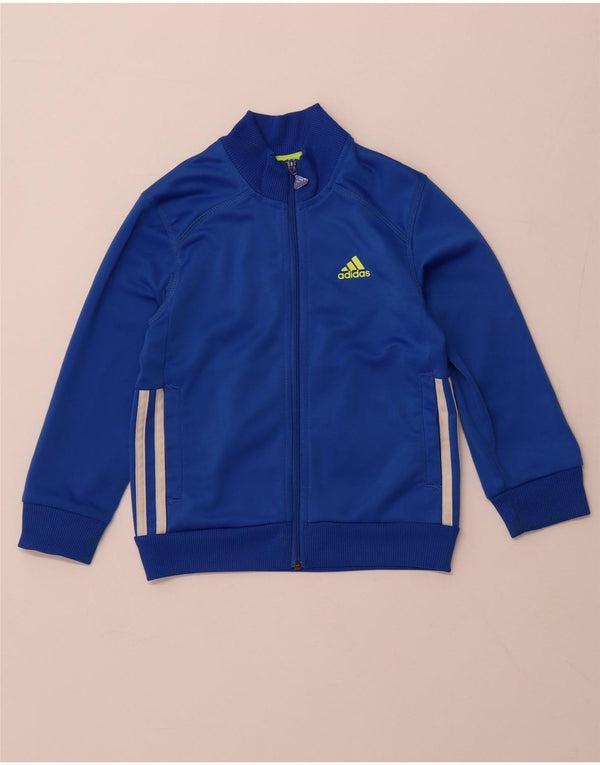 ADIDAS Træningsdragt til drenge Topjakke 5-6 år Blå Polyester