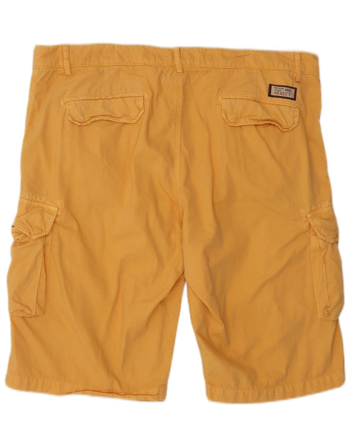 40Weft Herre Cargo Shorts IT 56 3XL W40 Gul Bomuld