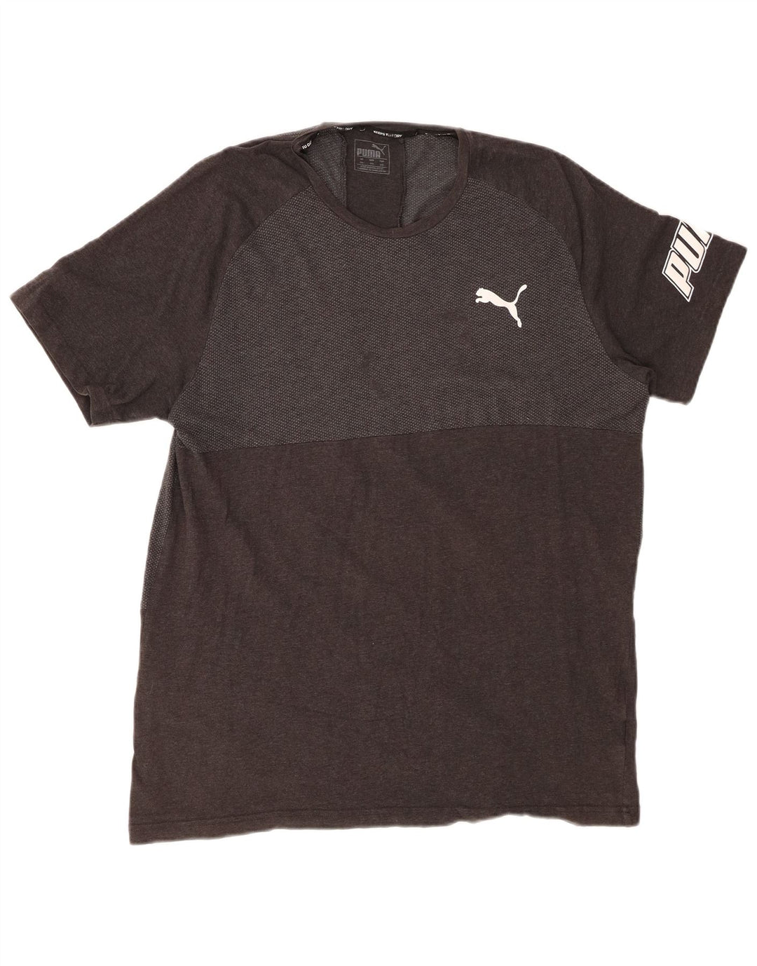 PUMA Herre grafisk T-shirt Top 2XL Grå Colourblock