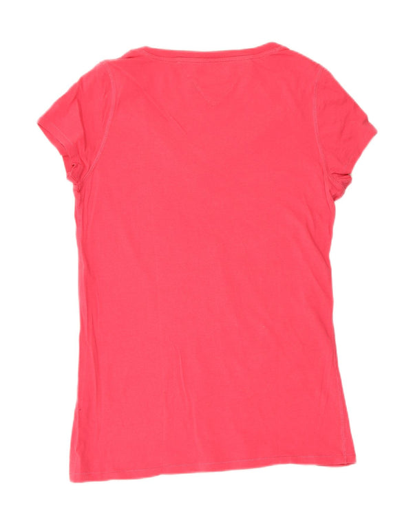 Tommy Hilfiger Dame T-Shirt Top UK 14 Large Pink
