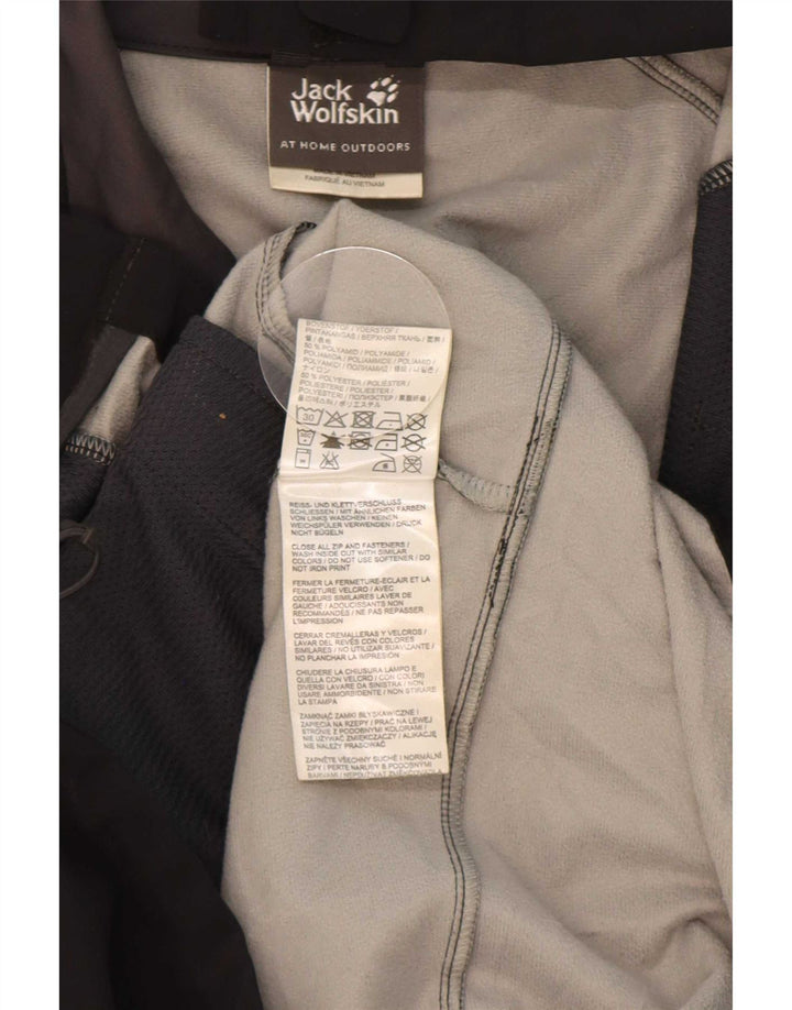 Jack Wolfskin Herre Windbreaker Jacket UK 36/38 Medium Sort Polyamid