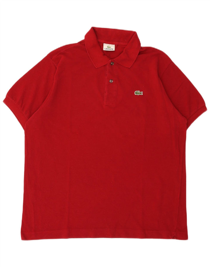 Lacoste herre poloskjorte str. 5 Large rød bomuld