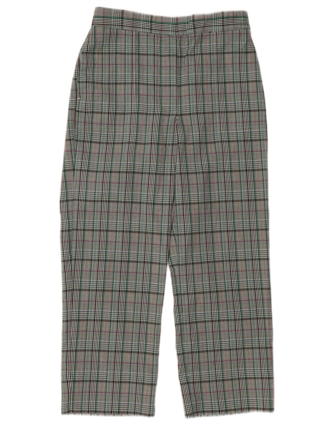 MARKS & SPENCER Womens Cropped Trousers UK 8 Small W28 L24 Grå