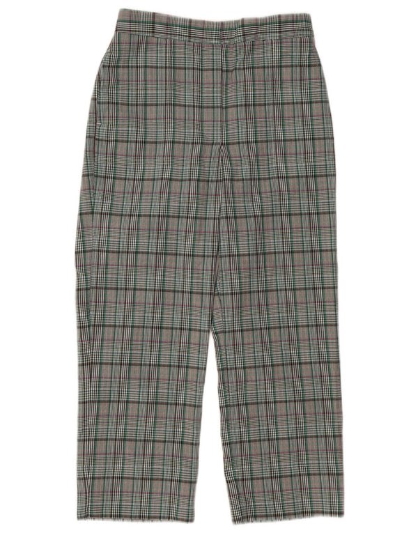 MARKS & SPENCER Womens Cropped Trousers UK 8 Small W28 L24 Grå